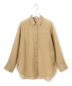 23区 S 【先行予約】リネンミックスシアースラブ オーバーシャツ