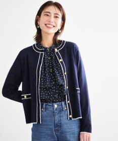 ANY SIS 【花粉リリース】ラインポイント カーディガン