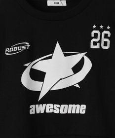 WEGO スターナンバリングショートスウェット