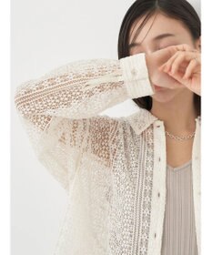 earth music&ecology レースショートシャツ