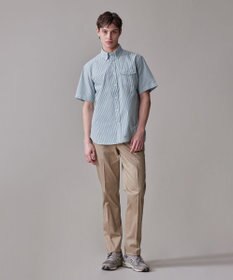 J.PRESS MEN 風が通るシアサッカーの清涼感【吸水速乾 / 高通気性】【クールマックス】サッカーストライプ シャツ / B.D.