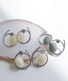 Tiaclasse カラーアクリル＋フープピアス