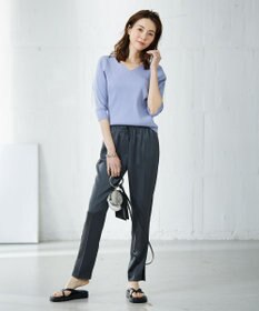 ICB 【洗える】コットンポリエステルリブ プルオーバー