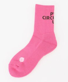 PW CIRCULUS 【WOMEN】【土踏まずをサポート】ロゴ ミドルソックス
