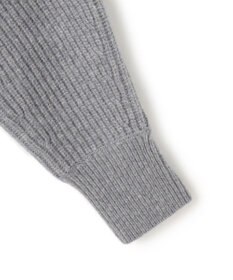 23区 S 【洗える】ウールカシミヤチャンキー クロップド スキッパーニット