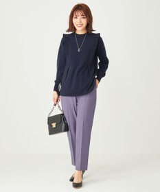 ANY SIS 【洗える】袖フレアーレイヤード ニット