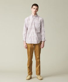 J.PRESS MEN ポプリンマルチチェック ボタンダウンシャツ