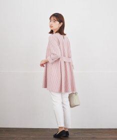 Tiaclasse 【おのののかさん着用】半袖＆七分袖選べる袖丈バックフレアチュニック