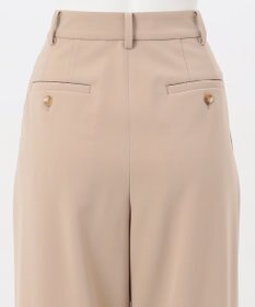 23区 【エステータ】コットンダブルクロス テーパード ワイドパンツ