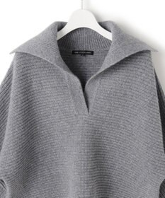 23区 S 【洗える】ウールカシミヤチャンキー クロップド スキッパーニット