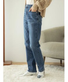 earth music&ecology テーパードデニムパンツ