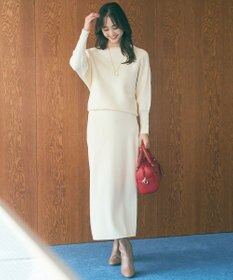 ANY SIS 【洗える・セットアップ可】アンチピリング総針ニット スカート