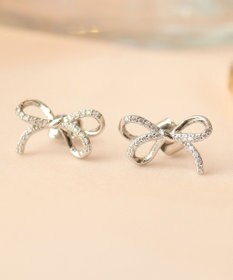 Tiaclasse 【金属アレルギー対応】ひねりリボンピアス