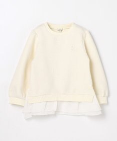 組曲 KIDS 【110-140㎝】フラワーキルト トレーナー