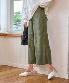 WEGO 【WEB限定/2025年秋冬新作/裾カットOK！自分サイズに調整可能/ウエストゴム/しわになりにくい/】カットプリーツパンツ