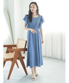 earth music&ecology ＳＥＴ２点　フリルショルダーツーピースワンピース