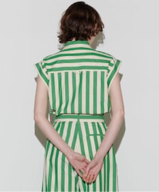 NAVE 【Nave 　洗える】ワイドストライプ ブラウス