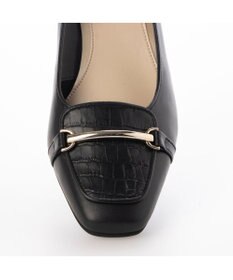 Riz raffinee <Riz raffinee>スクエアトゥヒールアップローファー