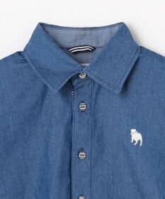 J.PRESS KIDS 【140-170cm】バックブル ダンガリー 半袖シャツ