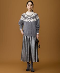 自由区 L 【カタログ掲載】シャイニーギャザー スカート