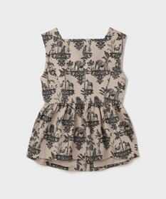 GRACE CONTINENTAL アニマルジャガードペプラムベスト