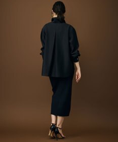 自由区 【カタログ掲載・羽織りとしても】シャイニーオーガンジーシアー シャツ