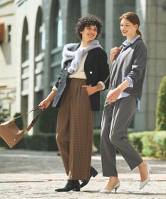 ANY スウェットライクニットカーディガン