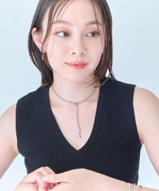 Phoebe 【金属アレルギー対応】ドットラインチョーカー　シルバー/ニッケルフリー/41.5cm