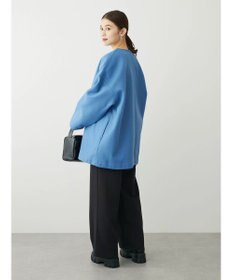 Green Parks 洗えるノーカラーショートコート