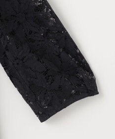 自由区 【XSサイズ～/洗える】フラワーコードレース サックワンピース