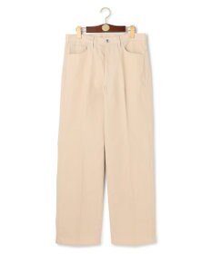J.PRESS MEN 【J.PRESS ORIGINALS】T/C Drill 5 Pocket Piped Stem Pants / Japan Made