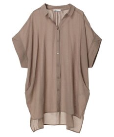 CRAFT STANDARD BOUTIQUE ヴィンテージボイルミルフィーユ襟付きシャツチュニック