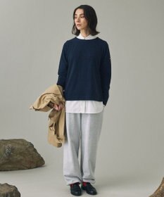 AIGLE サイドスリットボタン クルーネックフリースプルオーバー