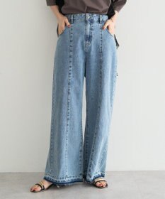 YECCA VECCA 綿麻バギーデニムパンツ