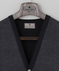 GOTAIRIKU 体温調整に【洗える/チクチクしにくい/ピリングしにくい】イタリア糸 ハイゲージ ベスト_WOOL100%