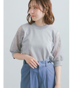 Te chichi エンブロイダリースリーブニット