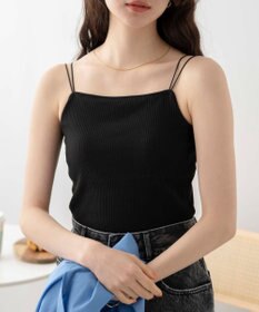 WEGO 【カップ付き】なちゅ盛れカップイン2ストラップキャミ