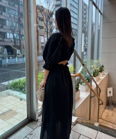 Green Parks AnriettMusee バックカットワークワンピース