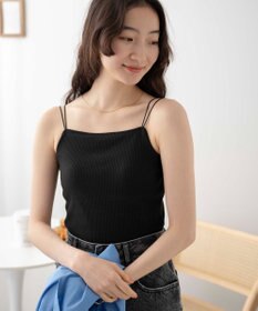 WEGO 【カップ付き】なちゅ盛れカップイン2ストラップキャミ