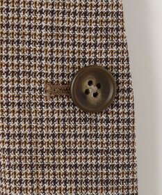 J.PRESS LADIES L 【洗える】Mixツイードチェック  セミワイド パンツ