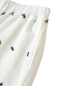 Green Parks ■ＥＳＣＡＲ　バイカラー刺繍ワイドイージーパン