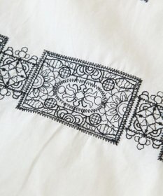 Green Parks ■ＥＳＣＡＲ　バイカラー刺繍ワイドイージーパン