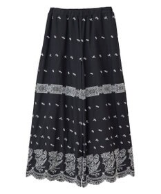 Green Parks ■ＥＳＣＡＲ　バイカラー刺繍ワイドイージーパン