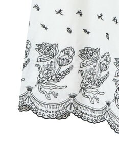 Green Parks ■ＥＳＣＡＲ　バイカラー刺繍ワイドイージーパン