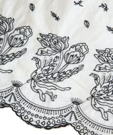 Green Parks ■ＥＳＣＡＲ　バイカラー刺繍ワイドイージーパン