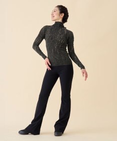 Chacott 【ノーソーイングニット】サイドリボンハイネックニットトップ