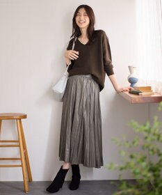 ANY 【ウエストゴム】チンツギャザースカート