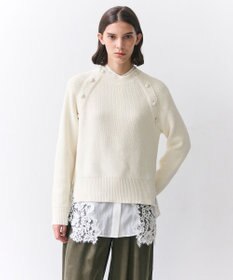 BEIGE， HELIODOR / スポンディッシュマリンボタンニット