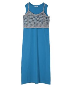 Green Parks ニットビスチェ付きカットソーワンピース