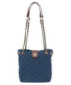 earth music&ecology デニムキルティングチェーンバッグ